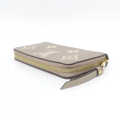 Pre-owned Louis Vuitton Cream Tourterelle Monogram Empreinte Long Wallet (bi-fold) () In Multi