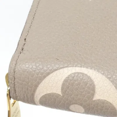 Pre-owned Louis Vuitton Cream Tourterelle Monogram Empreinte Long Wallet (bi-fold) () In Multi