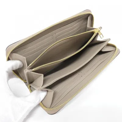 Pre-owned Louis Vuitton Cream Tourterelle Monogram Empreinte Long Wallet (bi-fold) () In Multi