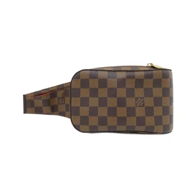 Pre-owned Louis Vuitton Damier Canvas Ebene Damier Canvas Fanny Pack Shoulder Bag Sling Bag () In Brown