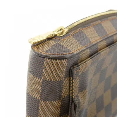 Pre-owned Louis Vuitton Damier Canvas Ebene Damier Canvas Fanny Pack Shoulder Bag Sling Bag () In Brown