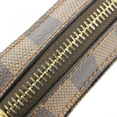 Pre-owned Louis Vuitton Damier Canvas Ebene Damier Canvas Fanny Pack Shoulder Bag Sling Bag () In Brown