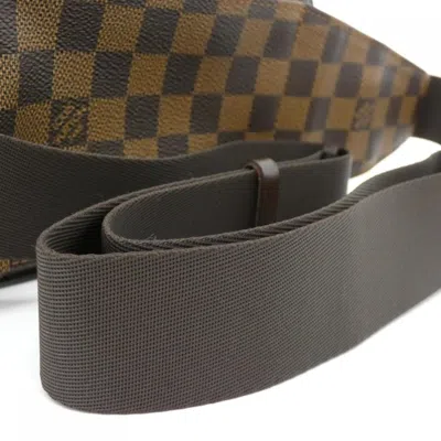 Pre-owned Louis Vuitton Damier Canvas Ebene Damier Canvas Fanny Pack Shoulder Bag Sling Bag () In Brown