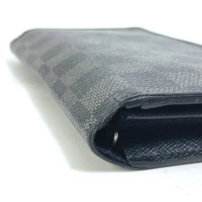 Pre-owned Louis Vuitton Damier Graphite Black Damier Graphite Long Wallet (bi-fold) ()