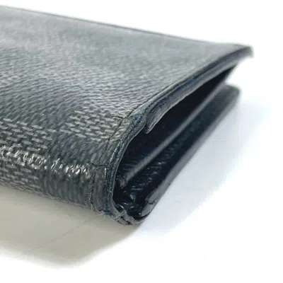 Pre-owned Louis Vuitton Damier Graphite Black Damier Graphite Long Wallet (bi-fold) ()