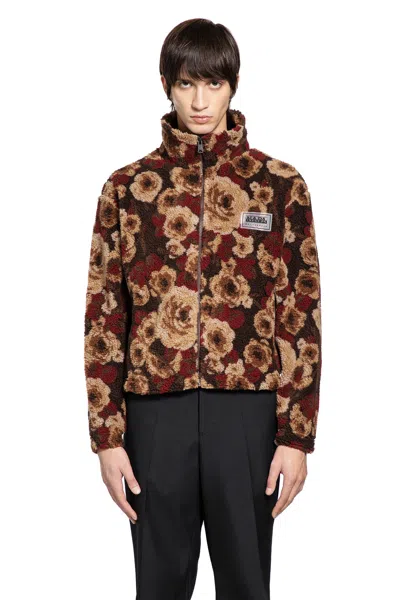 Napapijri Martine Rose T-emin Fleece Jacket In Brown