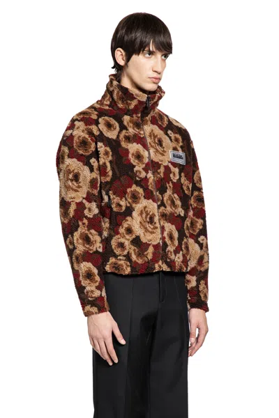 Napapijri Martine Rose T-emin Fleece Jacket In Brown