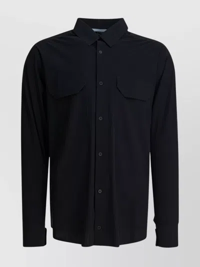 Gr10k Long Sleeve Shirt Chest Pockets In Black