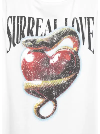 Pinko Graphic Print Relaxed Fit Cotton T-shirt In White