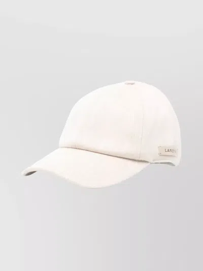 Lardini Baseball Cap Curved Brim In White