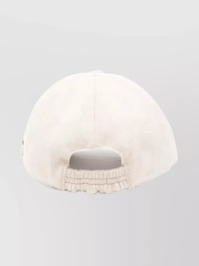 Lardini Baseball Cap Curved Brim In White
