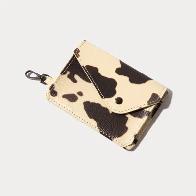 Bandolier Add-on Magnet Wallet - Spotted Hide/pewter In Neutral