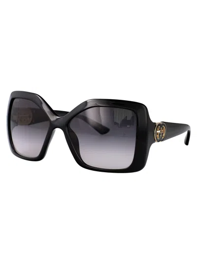 Gucci Black-black-grey Injectate Sunglasses In Black