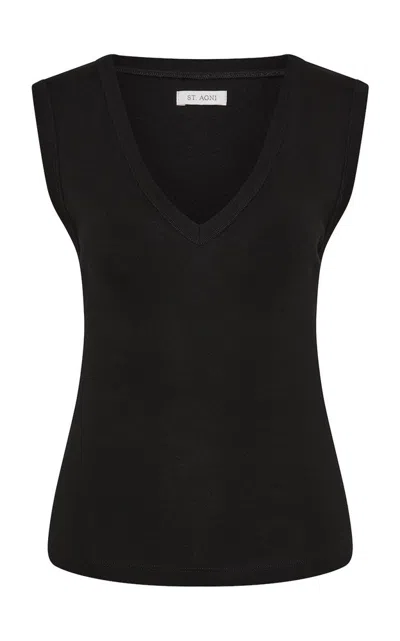 St Agni Organic Cotton 90s Top In Black