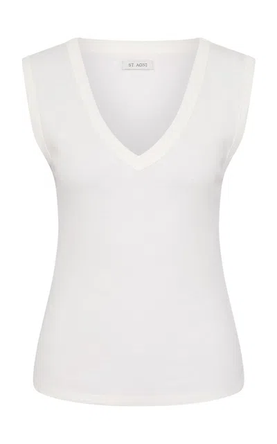 St Agni Organic Cotton 90s Top In White