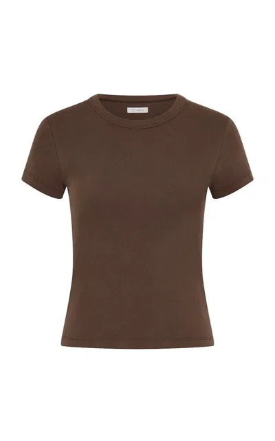 St Agni Organic Cotton Baby Tee In Brown