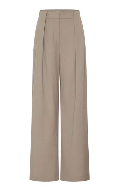 St Agni Pleat Loop Pant In Gray