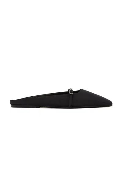 St Agni Plié Flat In Black