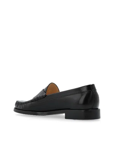 Stuart Weitzman Lottie Black Penny Loafer In Black