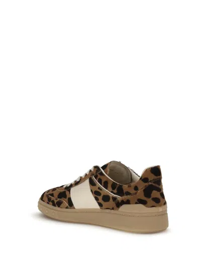 Valentino Garavani Upvillage Leopard Calf Hair Sneakers In Animal Print