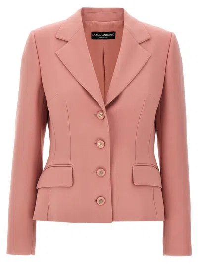 Dolce & Gabbana 'dolce' Blazer In Pink