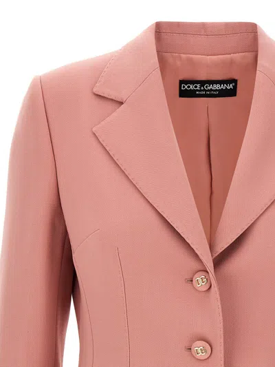 Dolce & Gabbana 'dolce' Blazer In Pink