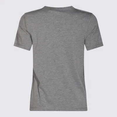 Dolce & Gabbana Grey Cotton T-shirt In Gray