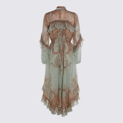 Zimmermann Mint Dress In Multi