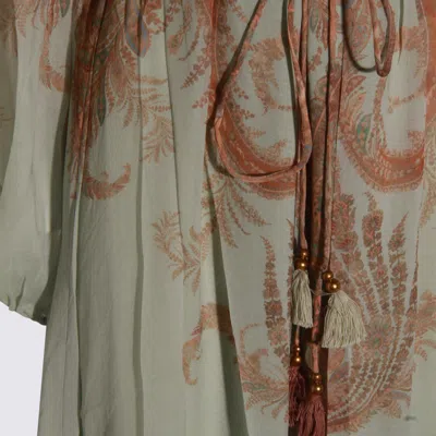 Zimmermann Mint Dress In Multi