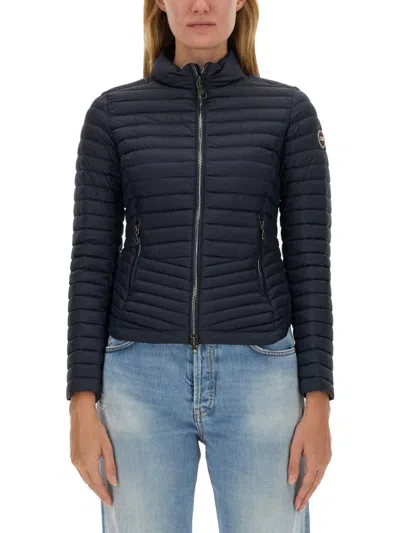 Colmar Down Jacket With Logo In Blue