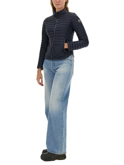 Colmar Down Jacket With Logo In Blue