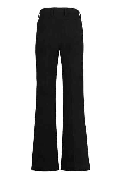 Totême Toteme Flared Trousers In Black