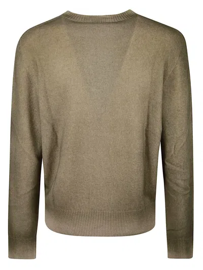 Aragona Ribbed Sweater In Brown