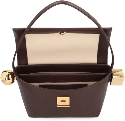 Jacquemus "rond Carré" Shoulder Bag In Brown