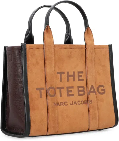 Marc Jacobs The Suede Medium Tote Bag Copper In Brown
