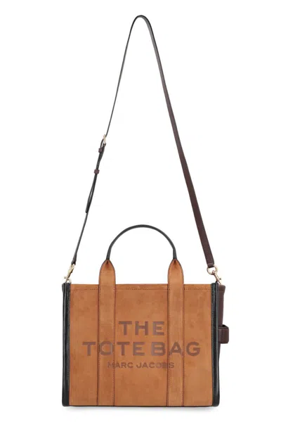 Marc Jacobs The Suede Medium Tote Bag Copper In Brown