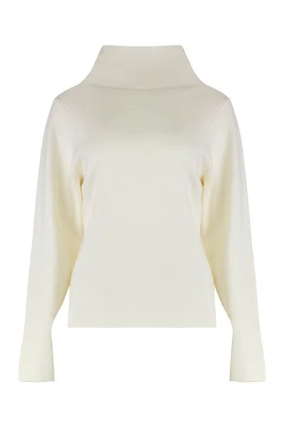 P.a.r.o.s.h Parosh Sweater With Turtleneck In Wool And Cashmere In Neutral