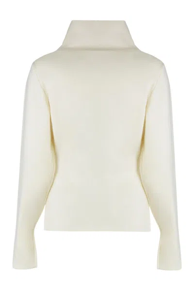 P.a.r.o.s.h Parosh Sweater With Turtleneck In Wool And Cashmere In Neutral