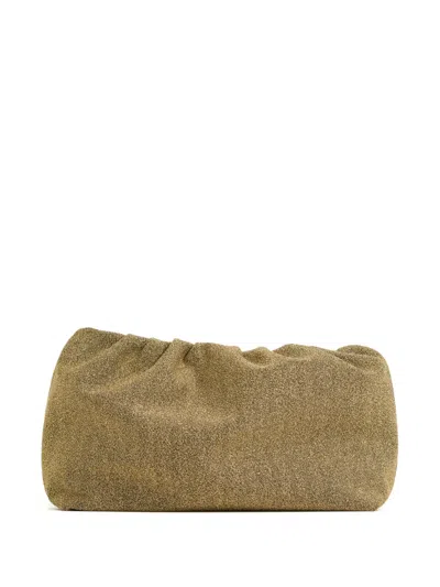 Eres Soirée Gathered Pouch In Gold