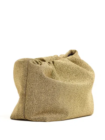 Eres Soirée Gathered Pouch In Gold