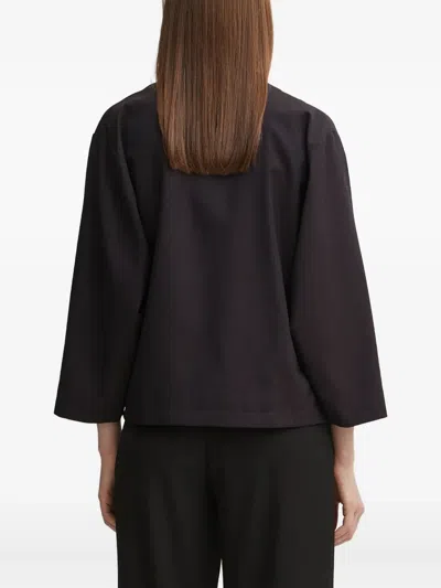 Kenzo Tie-detail Jacket In Brown