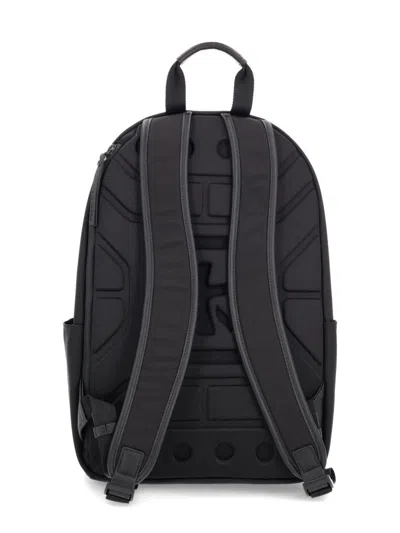 Premiata Versatile Backpack With Multiple Storage Options In Black