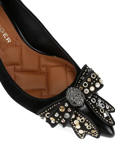 Kurt Geiger Embellished Bow Pumps In Black