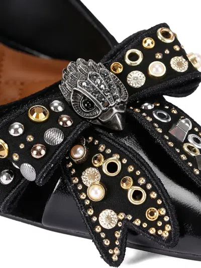 Kurt Geiger Embellished Bow Pumps In Black