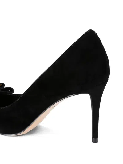 Kurt Geiger Embellished Bow Pumps In Black