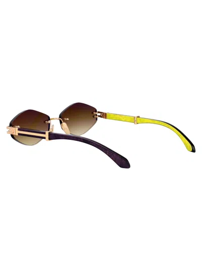 Maybach Eyewear Mg-wek-m09 Titanium Sunglasses In Green