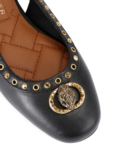 Kurt Geiger Studded Ballet Flats In Black