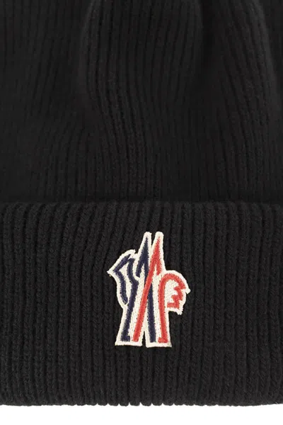 Moncler Grenoble Wool Cap In Black