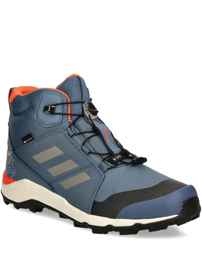 Adidas Originals Stripes-detail Boots In Blue