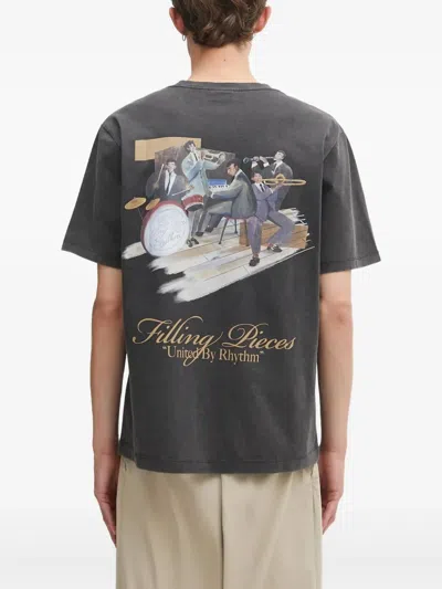 Filling Pieces Graphic-print T-shirt In Gray